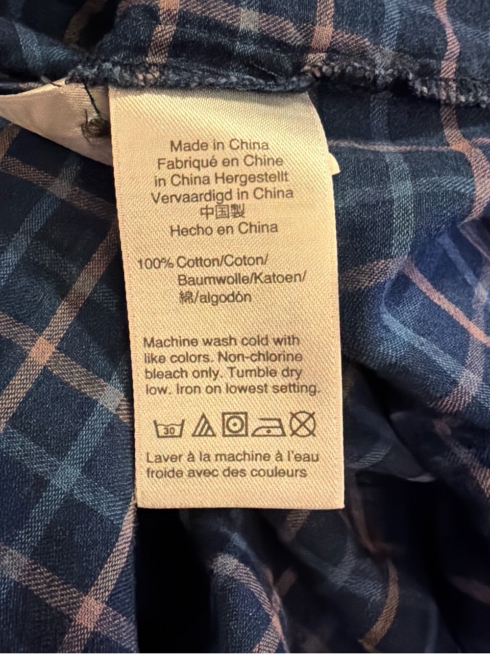 J. Crew Pintuck Lightweight Plaid 100% Cotton Prairie Blouse Size M - Picture 5 of 5